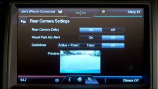 Settings - Adjusting the Rear View Camera Display