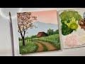 Mountain landscape painting/acrylic painting tutorial/acrylic painting for beginners tutorial