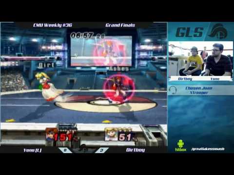 CMU Weekly 36 Grand Finals - Yono (Roy) vs. Dirtboy (Squirtle/Peach)