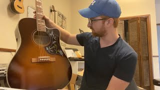 Video thumbnail for Epiphone Hummingbird Pro Acoustic Electric Guitar Review/ Unboxing by Barret's Music