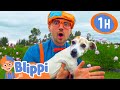 Blippi Visits An Animal Farm 1 HOUR OF BLIPPI TOYS Animal Videos For Kids