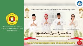 Ucapan Selamat Menunaikan Ibadah Puasa 1442 H - UPN Veteran Jakarta