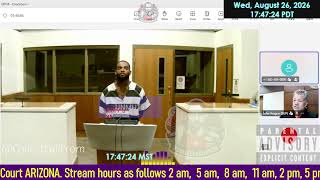 Initial appearance Maricopa County Superior Court ARIZONA 08/26/2026 PM Stream