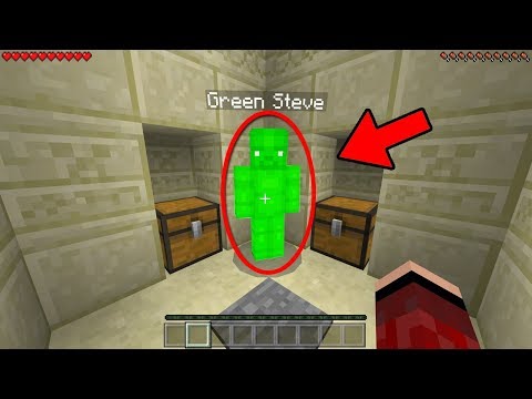 HOW TO FIND GREEN STEVE IN MINECRAFT! (Scary Minecraft Video)