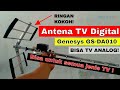 Unboxing Dan Cara Pasang Antena TV Digital Terbaik Genesys GS DA010 Bisa Siaran Analog TV Tabung
