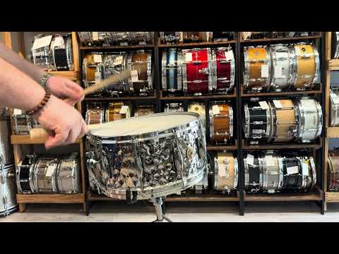 Gretsch USA 14x6.5" Hammered Chrome Over Brass Snare Bild 15