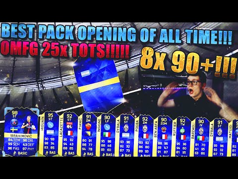 FIFA 16: BEST PACK OPENING OF ALL TIME! OMFG 25 TOTS FT 8x 90+!!! - FIFA 16: ULTIMATE TEAM (DEUTSCH)
