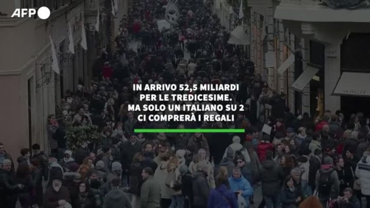 In arrivo le tredicesime per 36 milioni di italiani. Solo uno su 2 ci comprera' i regali