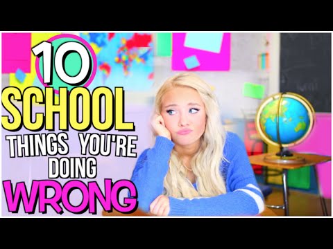 10 School Things You're Doing WRONG! School Life Hacks