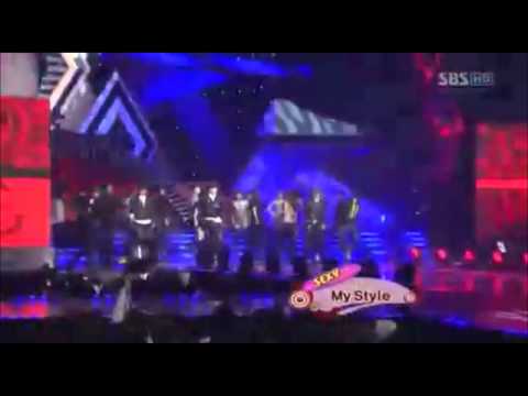 [081229] SBS Gayo Daejun - Brown Eyed Girls - L.O.V.E + My Style Remix Stage