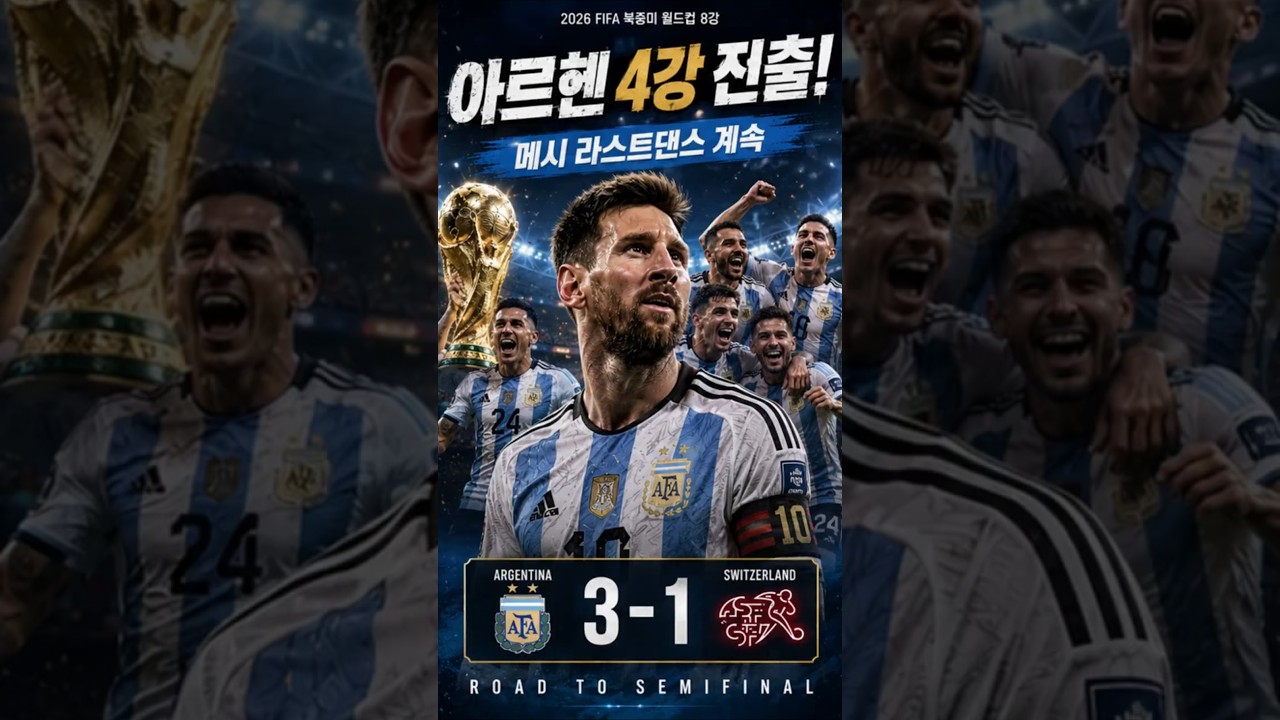 아르헨티나 스위스 월드컵8강 하이라이트 카드뉴스,아르헨티나 스위스 질식수비에 연장혈투, 아르헨티나 4강진출~! #메시 #자카 #알바레스 #라우타로 #아르헨티나 #스위스
