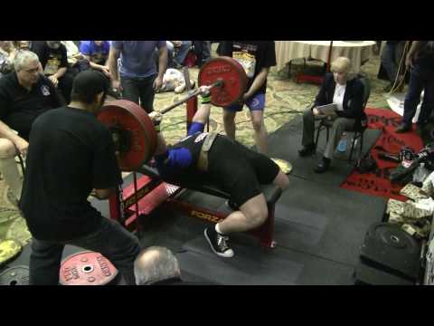 507 Bench Press 19 years old 259 weight class world record