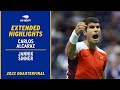 Carlos Alcaraz vs. Jannik Sinner Extended Highlights | 2022 US Open Quarterfinal