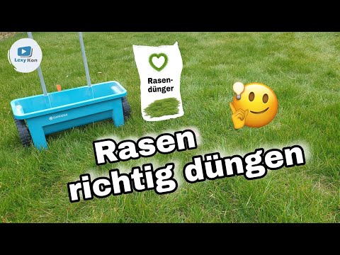 Rasendünger | Rasen richtig düngen - SO WIRD'S GEMACHT !