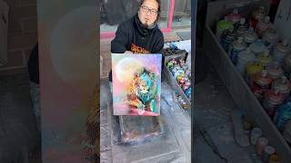 She asked him to spray paint this for free.#スプレーアートエデン#スプレーアート