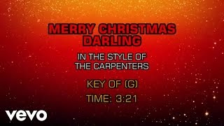 Carpenters - Merry Christmas Darling (Karaoke)