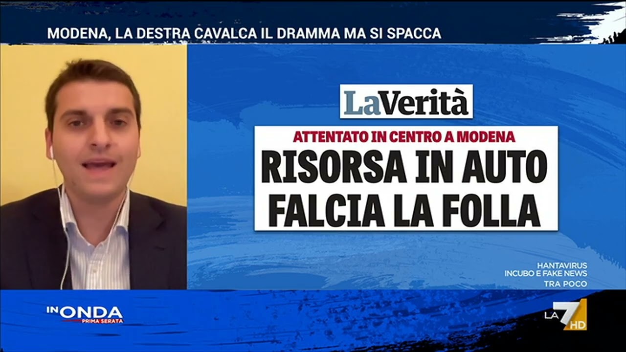 Auto sulla folla a Modena, Giubilei: “Immigrato di seconda generazione”. Telese interviene: ...