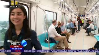 Perwakilan Duta Besar Uni Eropa Mencoba MRT Jakarta NET24