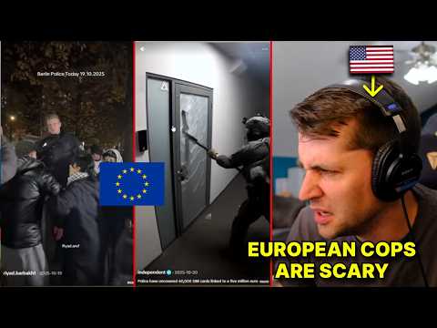 American reacts to Real European Police Videos