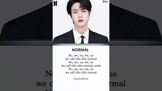 Download lagu 🩶BTS-'Normal Korean ver.'Lyrics [Outro: Jin]‎🩶 mp3