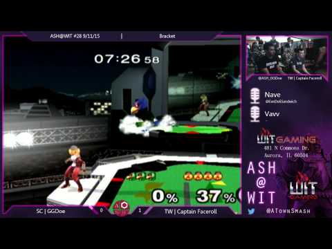 SC | GGDoe (Falco) vs TW | Captain Faceroll (Sheik) - ASH@WIT #28 Melee Bracket
