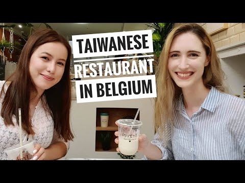 Trying a Taiwanese restaurant in Belgium