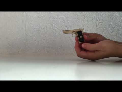 W.POLAH MINIATURE GUNS: the Beretta 92FS in action | 2mm Slide Gun | mini Beretta | Gift for Men