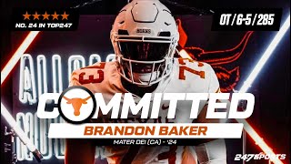 WATCH: 5-star OT Brandon Baker commits to Texas Longhorns LIVE on 247Sports
