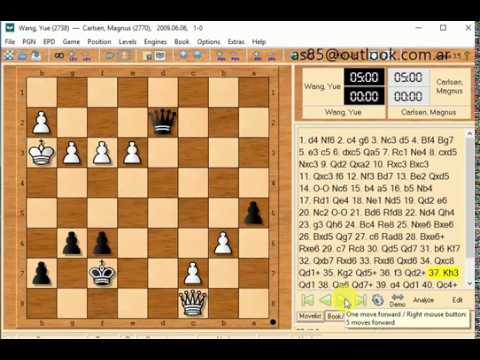 Carlsen Magnus and wang yue 2009 06 06 1 0 p495