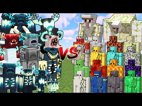 What Minecraft Warden can Defeat the Most Golems in a Row?