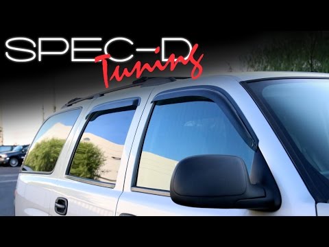 SPECDTUNING INSTALLATION VIDEO: 2000-2006 TAHOE YUKON WINDOW VISOR