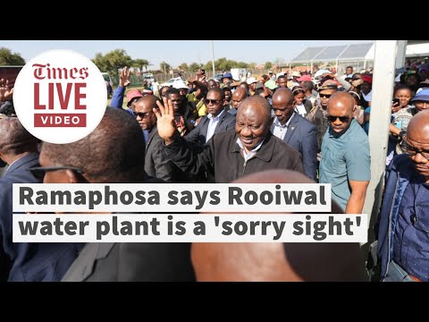 Ramaphosa says Rooiwal water plant is a 'sorry sight'