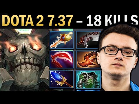 Wraith King Gameplay Miracle with 18 Kills and Rapier - Dota 2 7.38