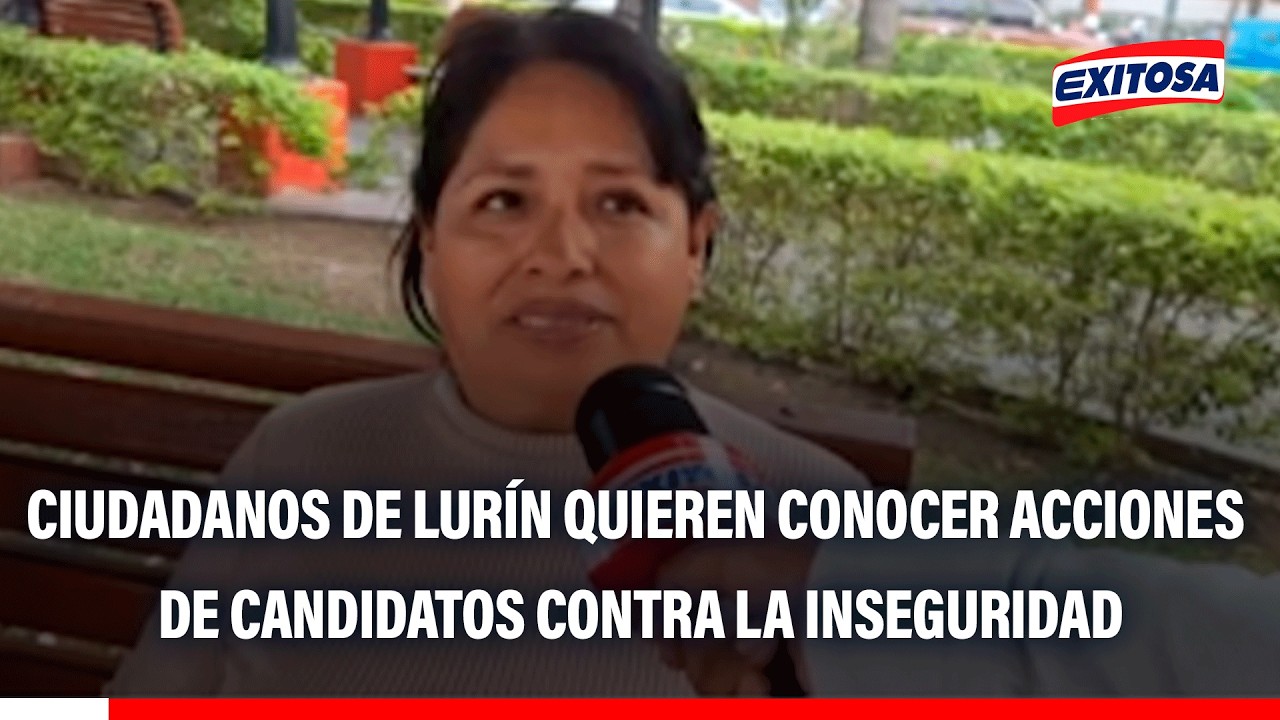 🔴🔵Lurín:Ciudadanía quiere escuchar acciones contra la inseguridad de los candidatos a segunda vuelta