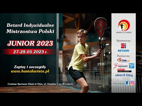 Karol Krysiak - Antoni Jakubiec BETARD Indywidualne Mistrzostwa Polski Junior w Squasha 2023
