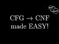 Chomsky Normal Form CNF Conversion Example