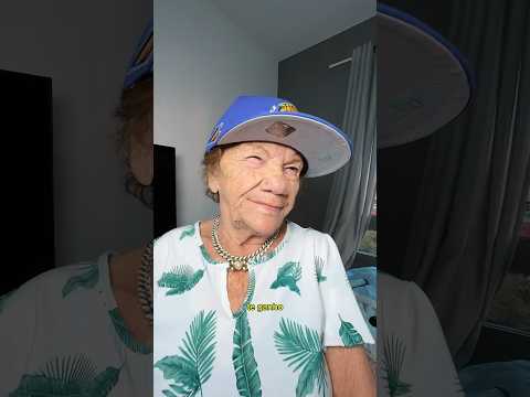 MINHA VÓ FEZ UM RAP! 🎤❤️        #humor #trap