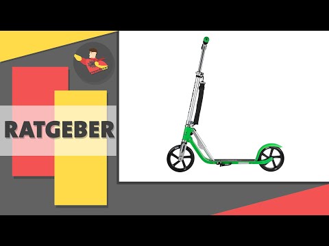 HUDORA paspirtukas BigWheel 205 pilkai žalias video