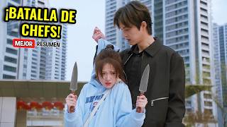 🔥CHEF FAMOSO DESAFIA A 1 COCINERA POBRE Y SE ENAMORA, PERO BATALLAN |Mejor Resumen