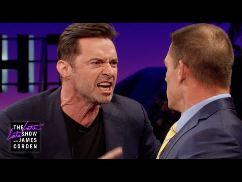 ジョン・セナがヒュー・ジャックマンに教える逆トラッシュトーク (John Cena Teaches Hugh Jackman Reverse Trash Talking)