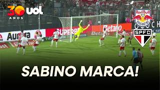 SABINO FAZ O PRIMEIRO DO SÃO PAULO CONTRA O RED BULL BRAGANTINO