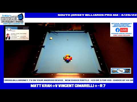 Matt Krah V Vincent Cimarelli 9 Ball  Special guest Allison Fisher