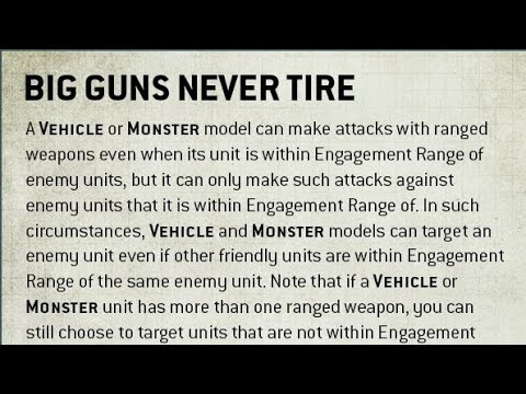 Big Guns Never Tire and Heavy weapon changes - 9th edition 40K