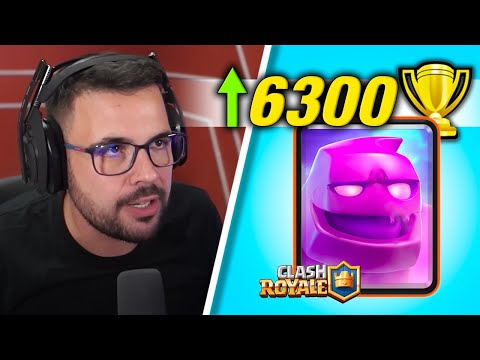 E - GOLEM in LADDER, 6300 TROPHIES + - CLASH ROYALE