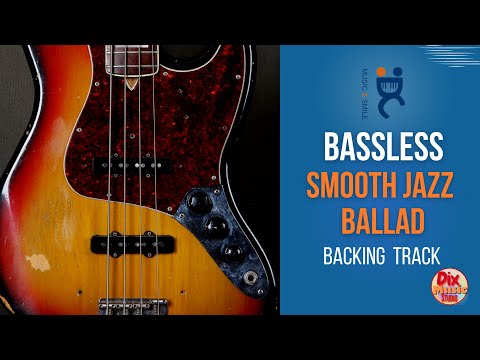 BASSLESS Backing track - Smooth jazz Ballad in D minor (72 bpm)