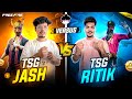 Free Fire TSG Ritik Vs TSG Jash 1 Vs 1 Battle Winner Gets ₹1,00,000🤑💸 -Garena Free Fire