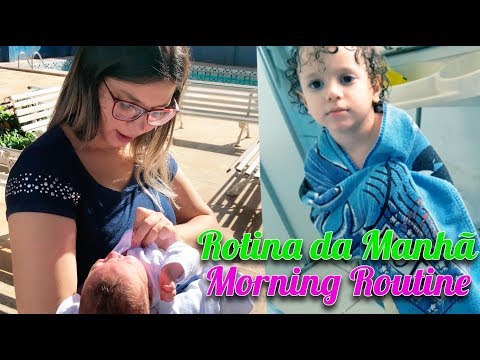 Rotina da manhã Cadu e Bebê Caio Augusto - Morning Routine