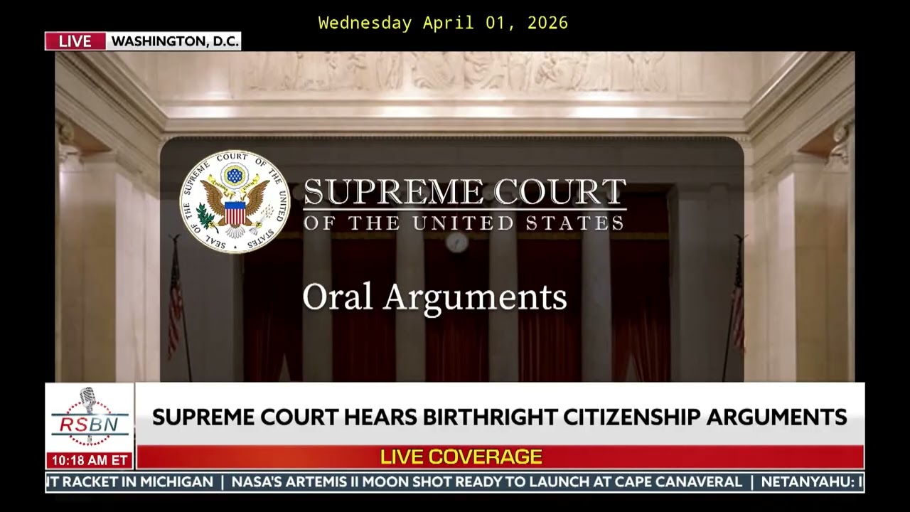 FULL EVENT: Birthright Citizenship Arguments With The U.S. Supreme Court - 04/01/26