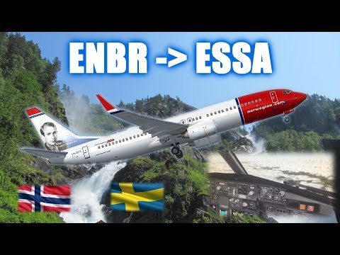 ✈️👨‍✈️ VATSIM Full Flight: Bergen to Stockholm!! PMDG 737 NGX & Prepar3D V3 Video