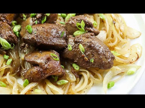 Delicious Chicken Livers & Onions - SO EASY!